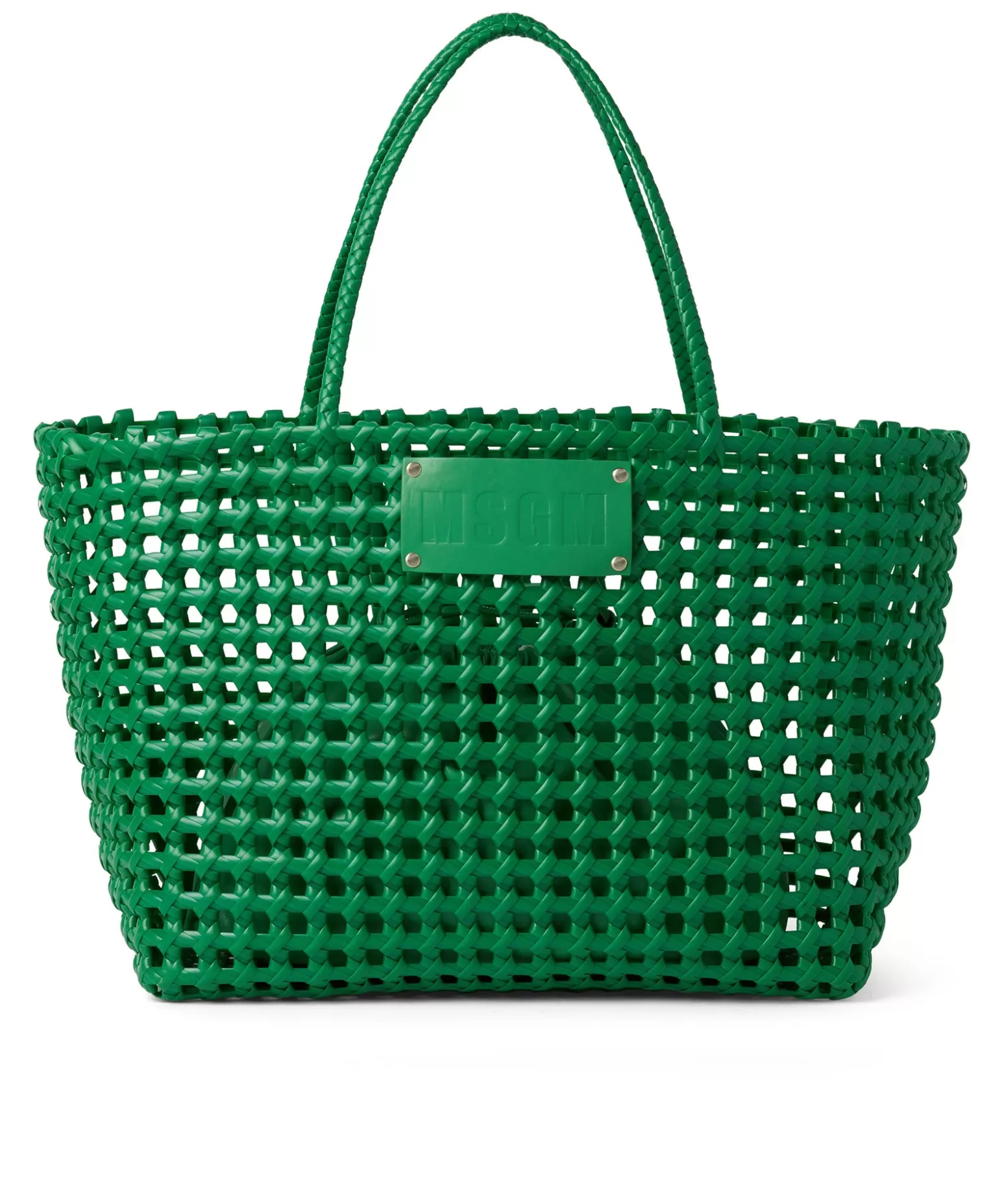 Donna MSGM Basket Net Bag Con Mini Pouch Corredata In Ecopelle