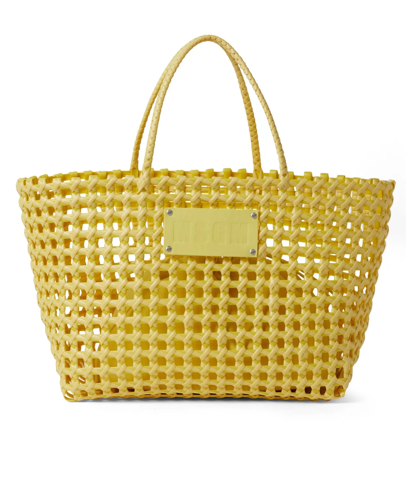 Donna MSGM Basket Net Bag Con Mini Pouch Corredata In Ecopelle