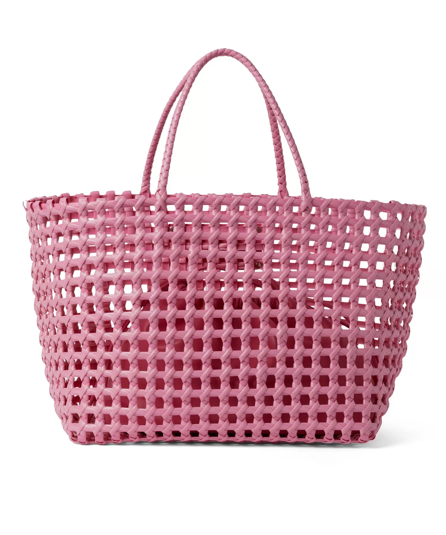 Donna MSGM Basket Net Bag Con Mini Pouch Corredata In Ecopelle