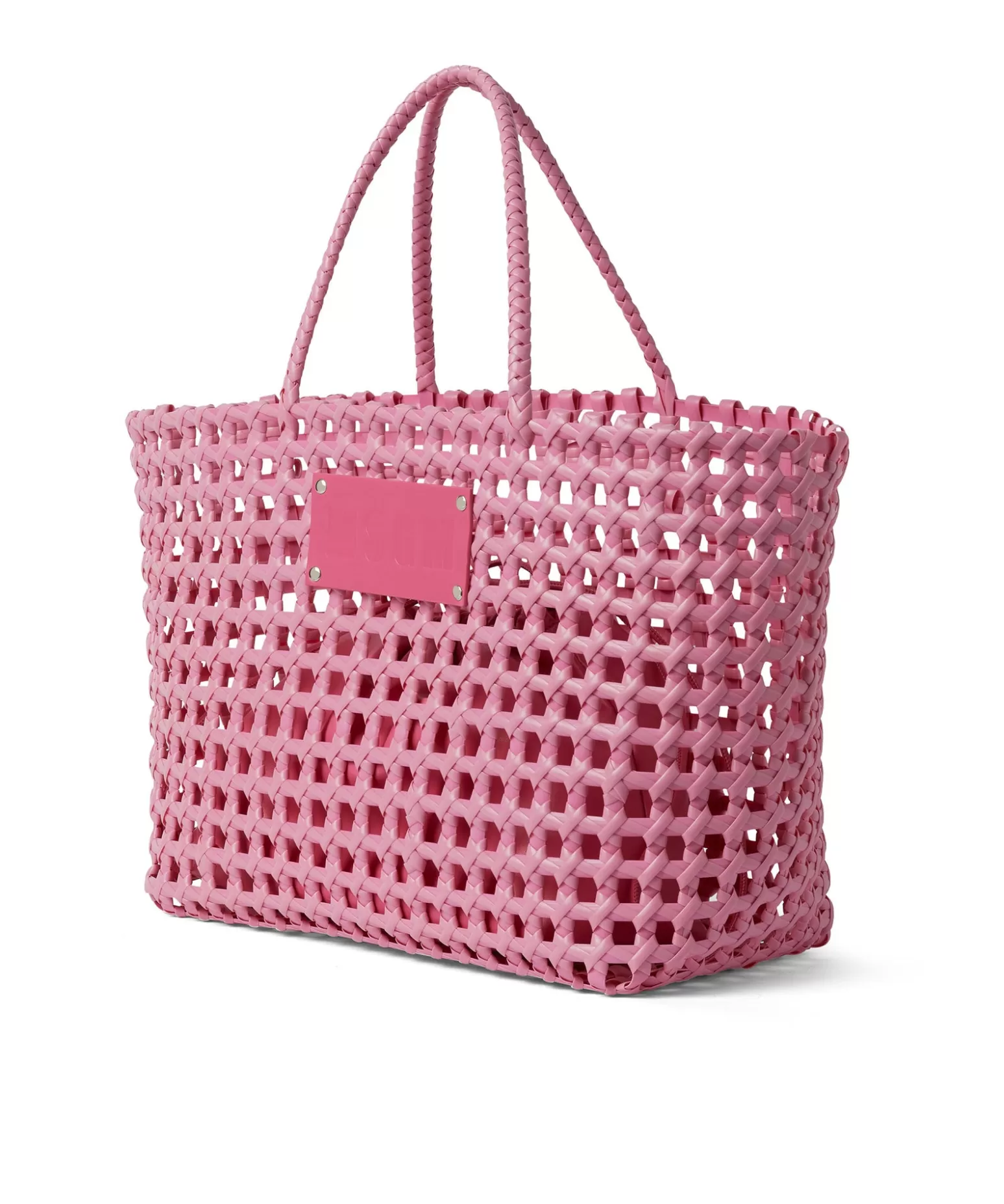 Donna MSGM Basket Net Bag Con Mini Pouch Corredata In Ecopelle
