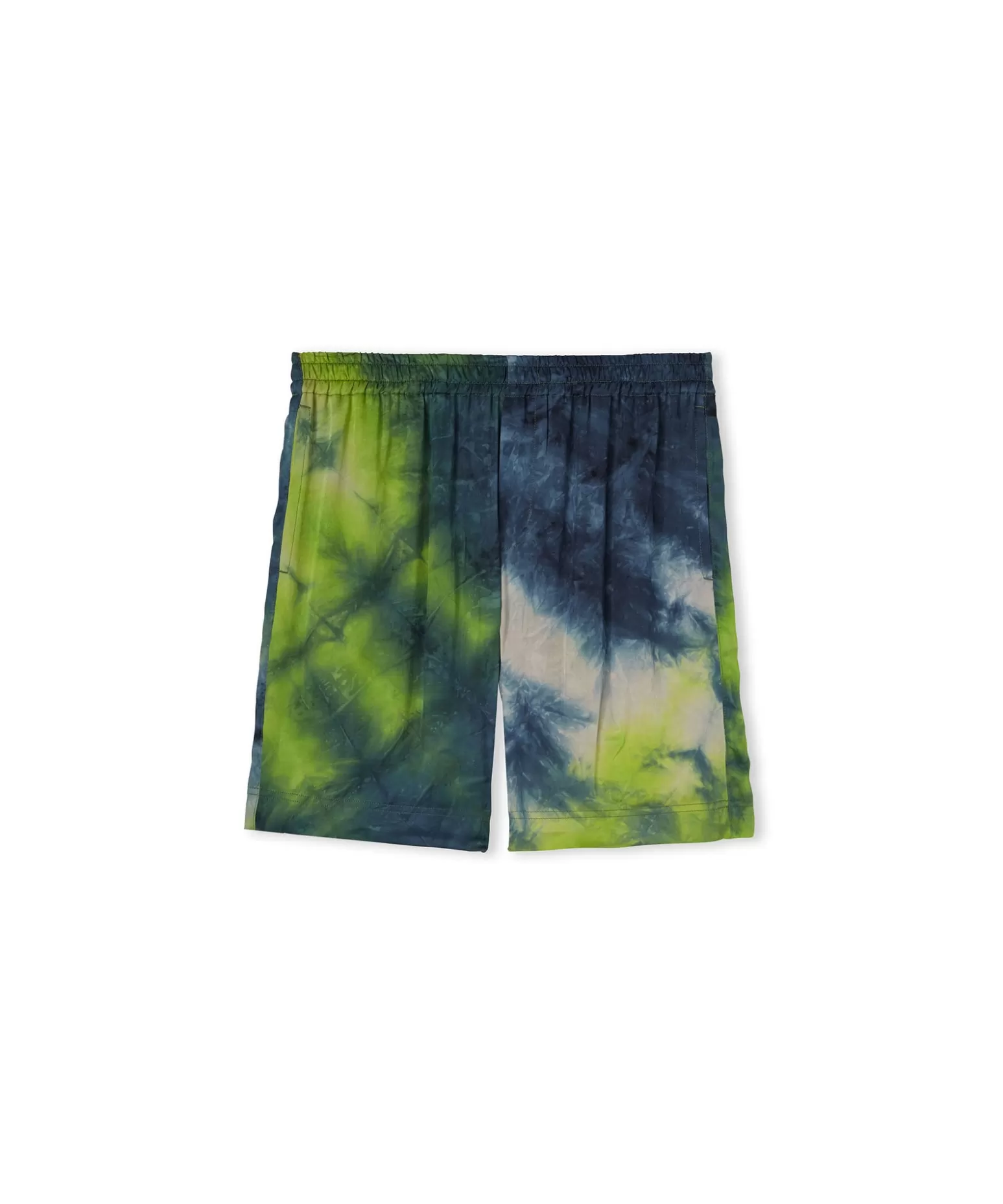 Uomo MSGM Bermuda Fluido In Viscosa Tie Dye