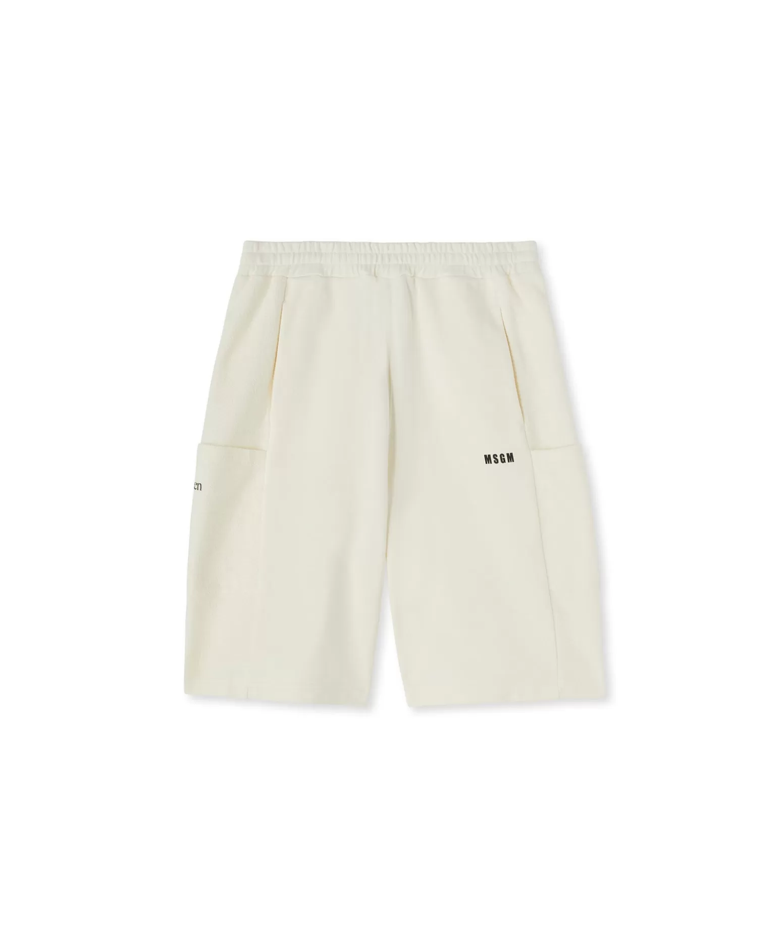 Uomo MSGM Bermuda In Cotone Organico Della Capsule Fantastic Green