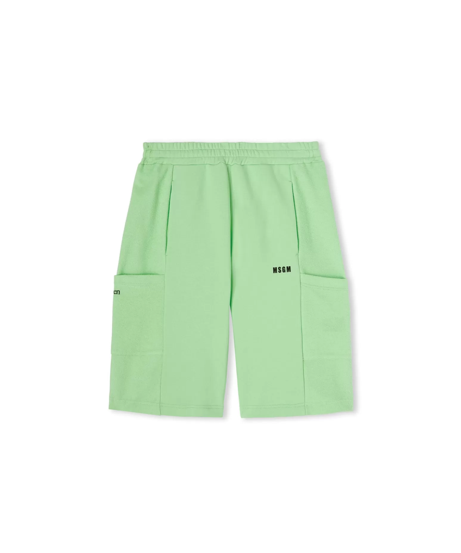 Donna MSGM Bermuda In Cotone Organico Della Capsule Fantastic Green
