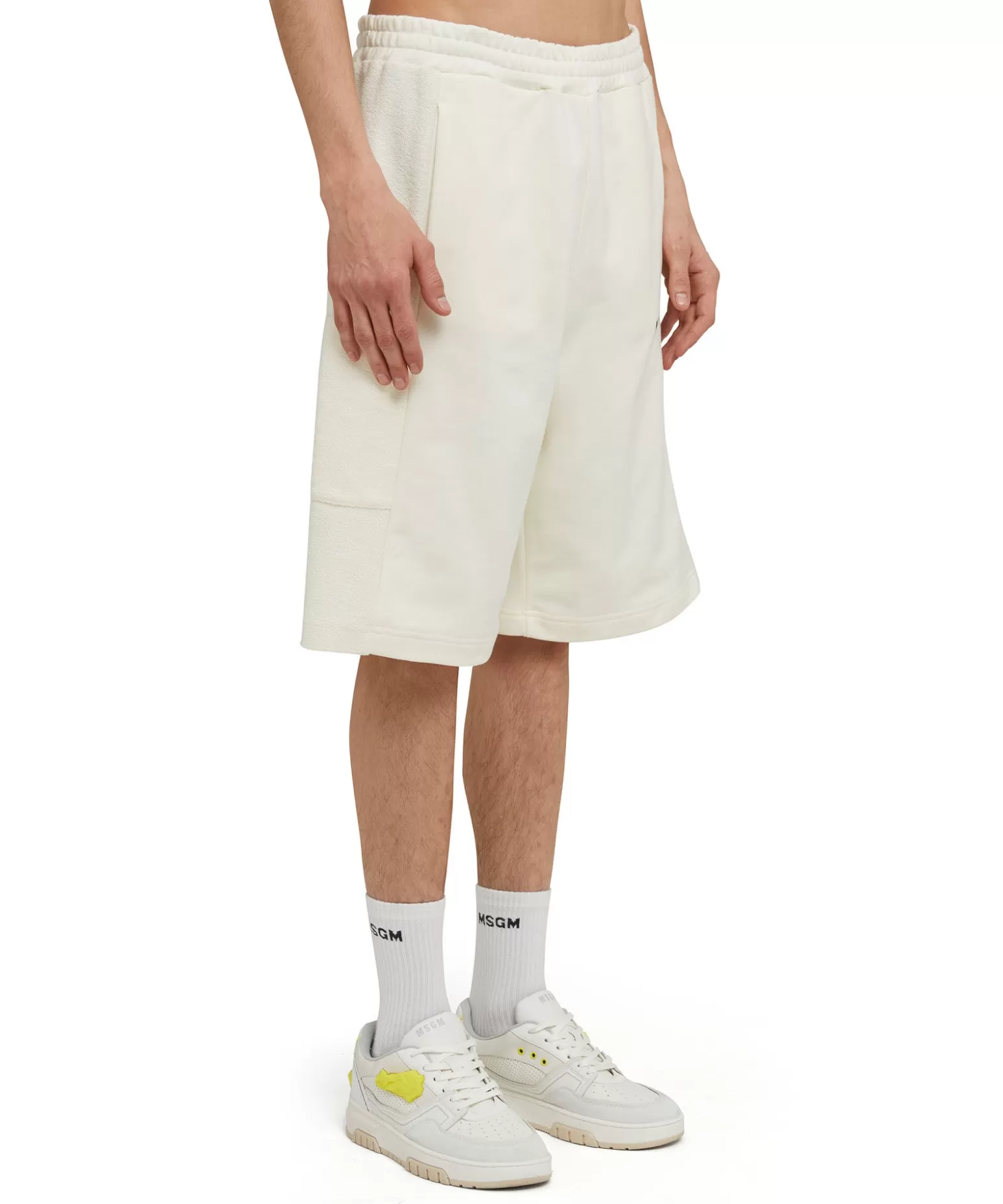 Uomo MSGM Bermuda In Cotone Organico Della Capsule Fantastic Green