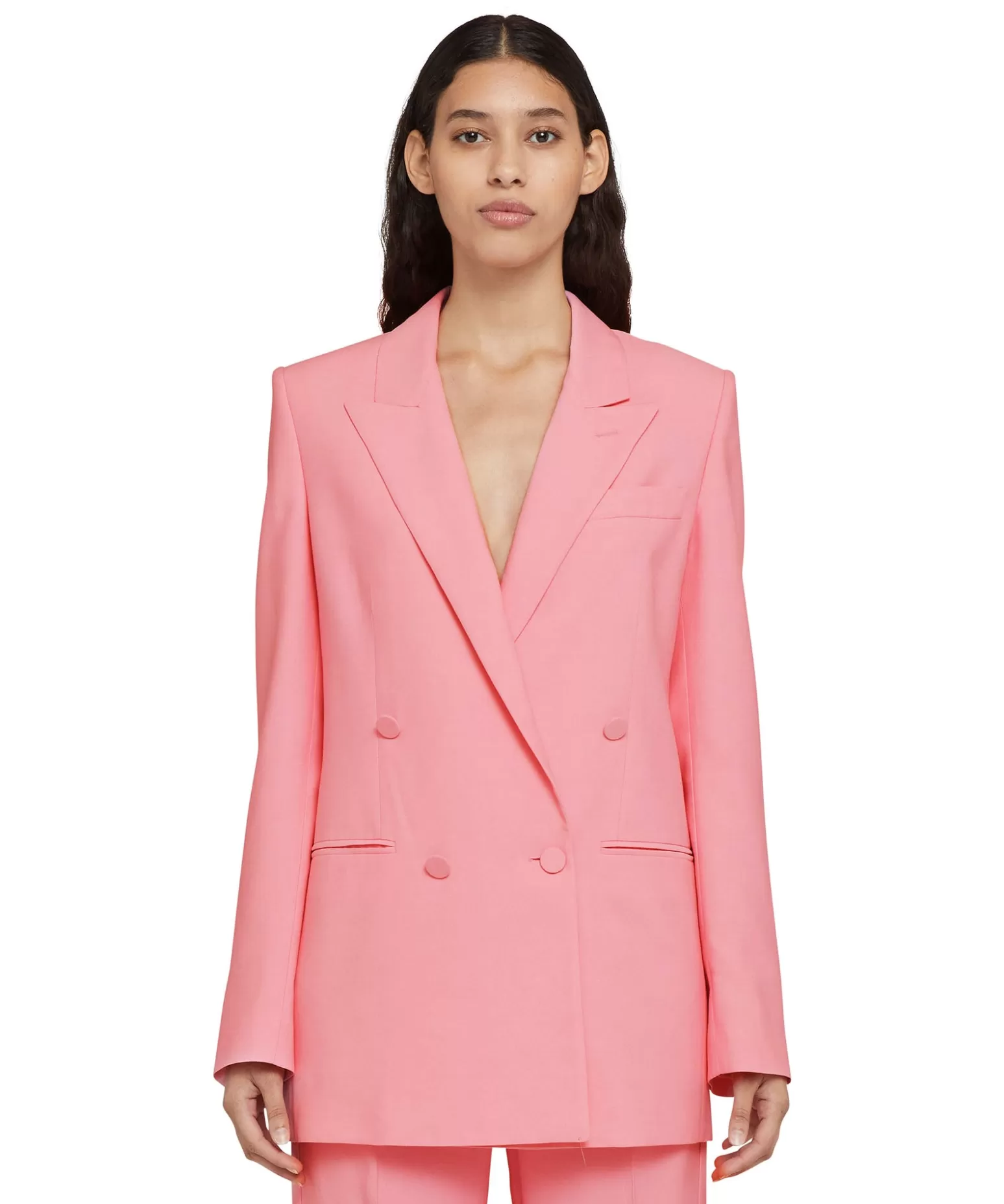 Donna MSGM Blazer Doppiopetto In Viscosa