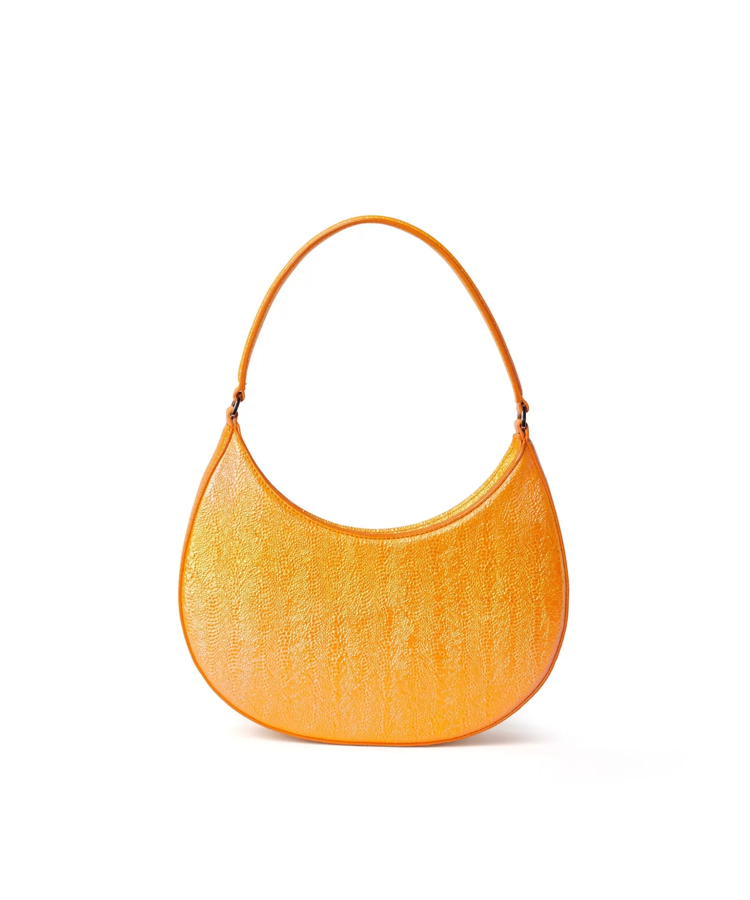 Donna MSGM Borsa Piccola A Spalla "Hobo" In Ecopelle Craquele Sfumata