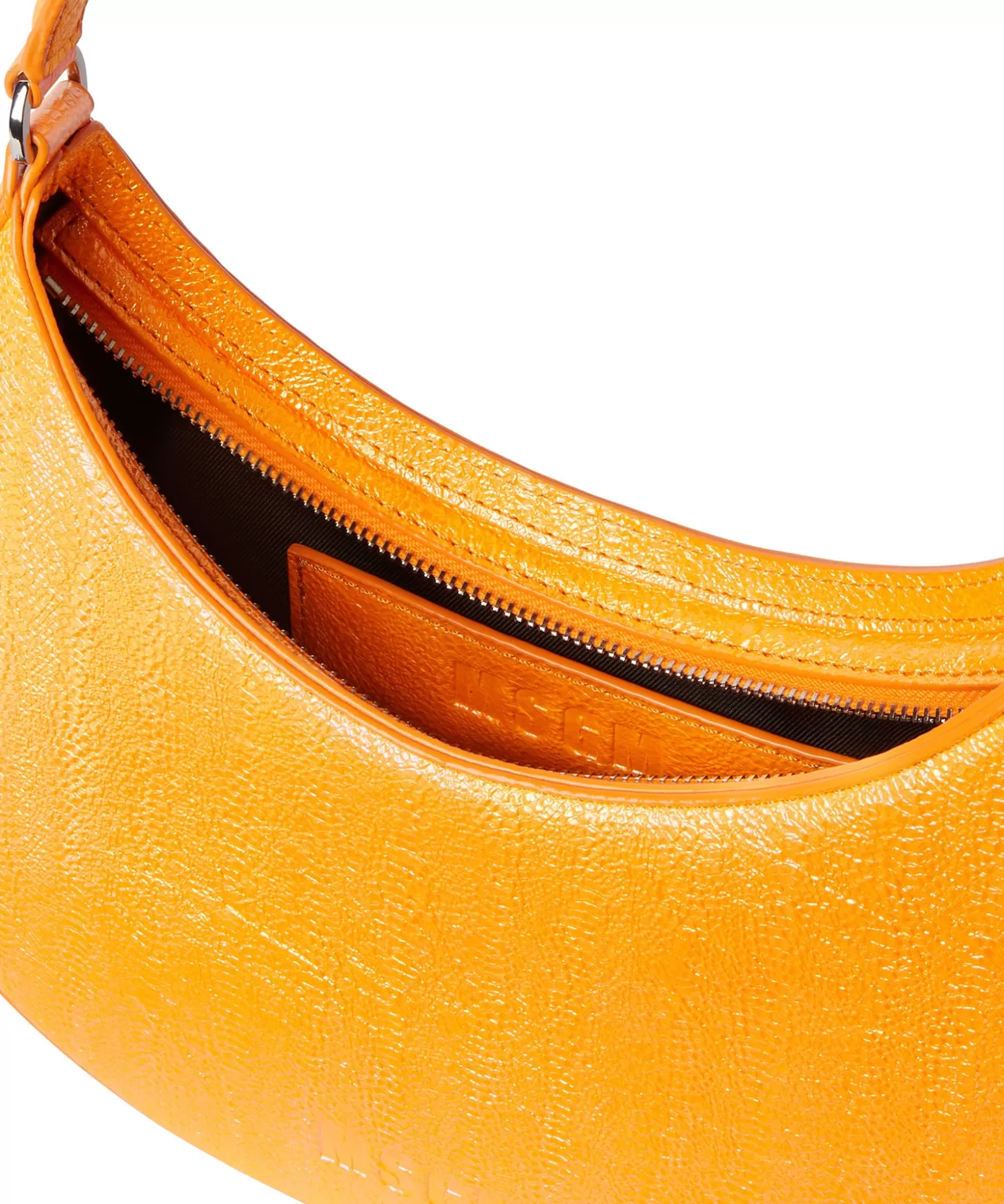 Donna MSGM Borsa Piccola A Spalla "Hobo" In Ecopelle Craquele Sfumata