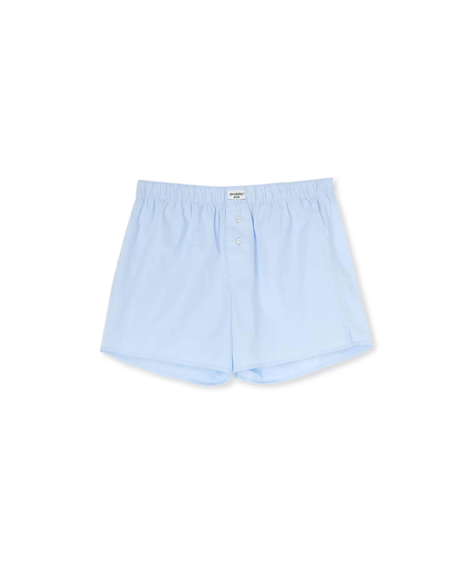 Donna MSGM Boxer In Cotone Tinta Unita Con Etichetta "Proibito"