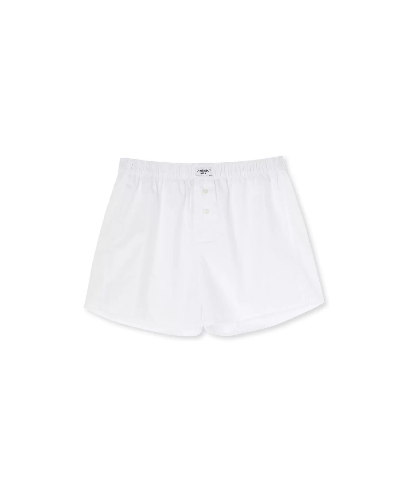 Donna MSGM Boxer In Cotone Tinta Unita Con Etichetta "Proibito"