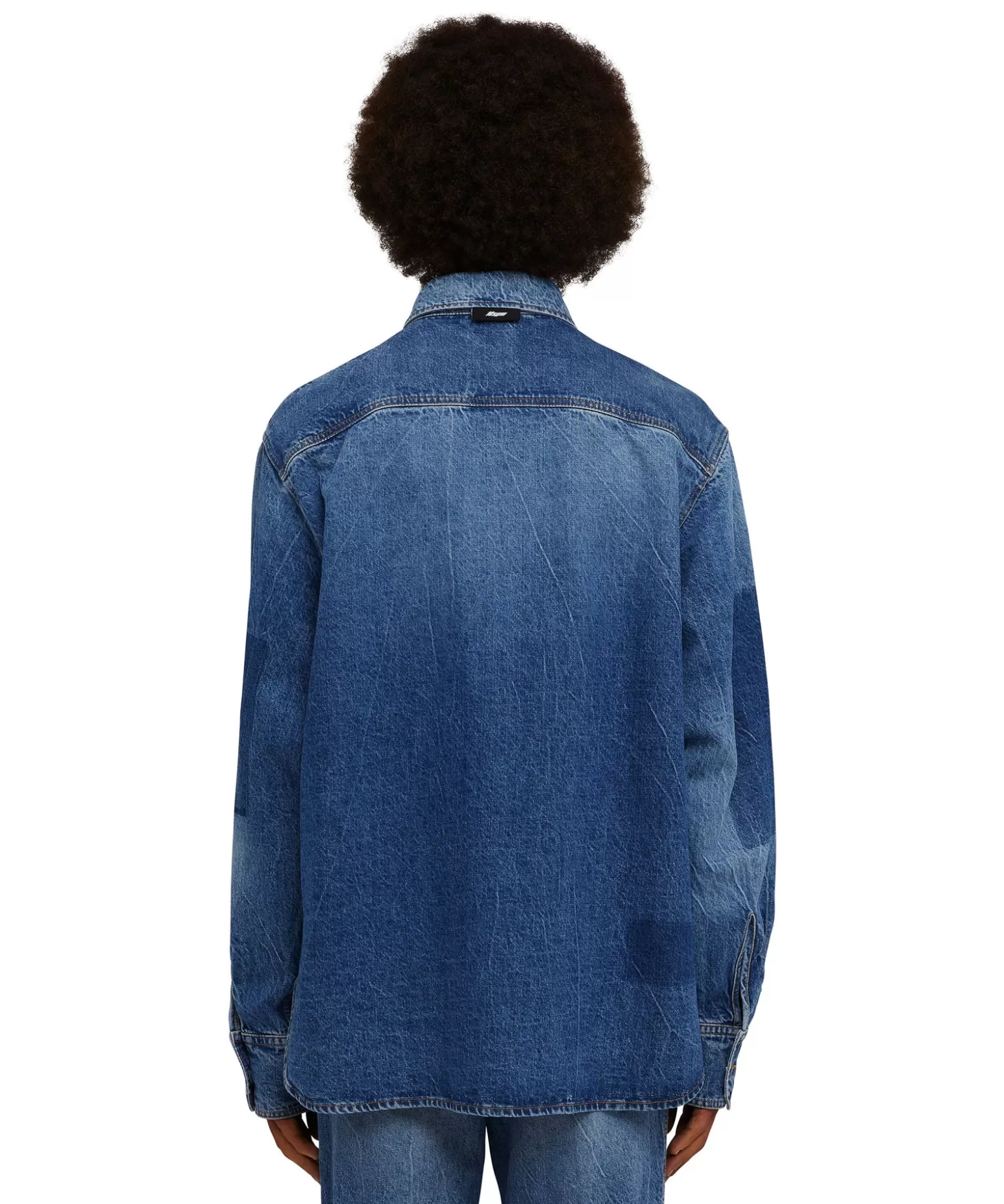 Uomo MSGM Camicia In Cotone Con Lavorazione A Riserva Patchwork