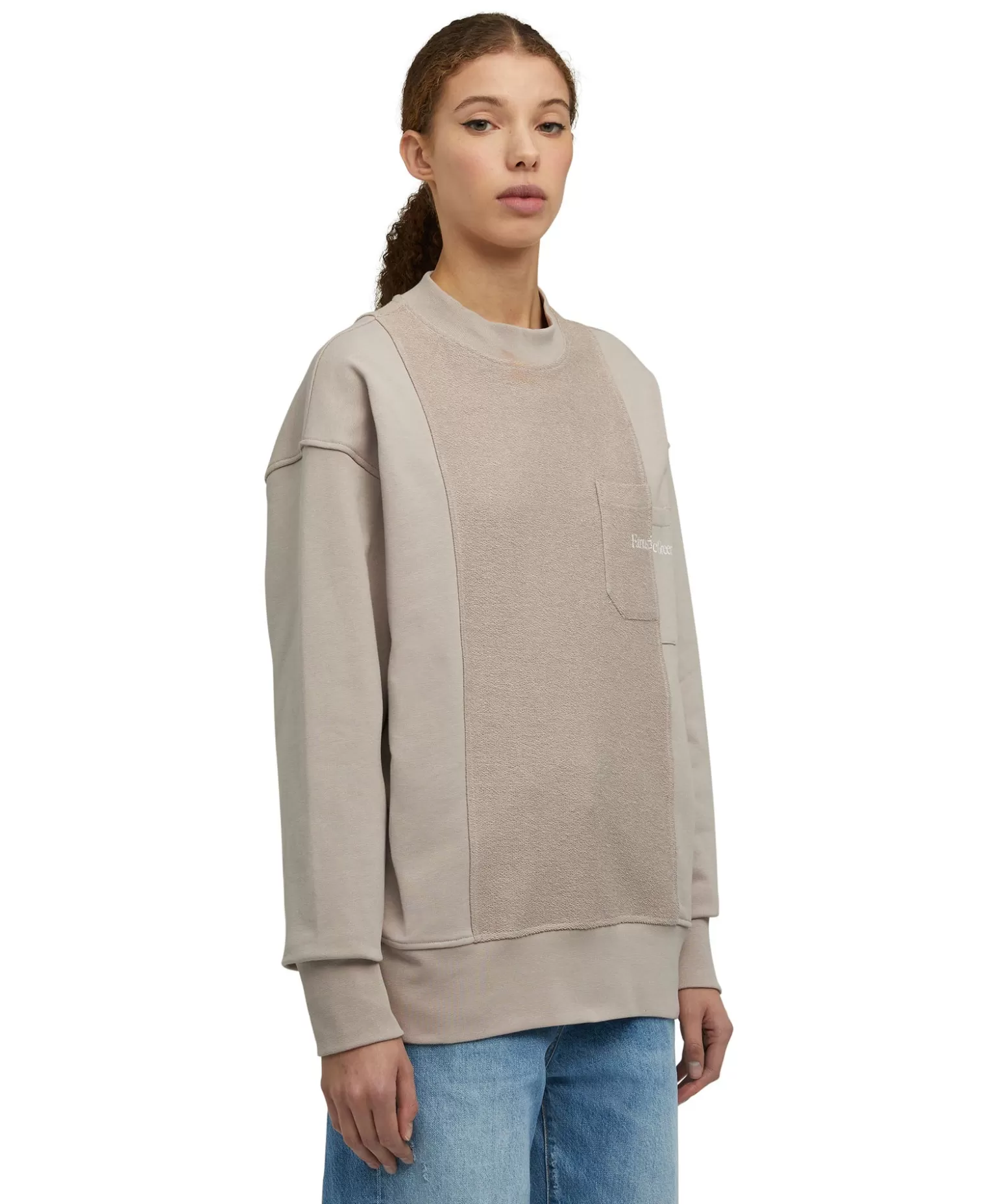 Donna MSGM Felpa Girocollo In Cotone Organico Della Capsule Fantastic Green