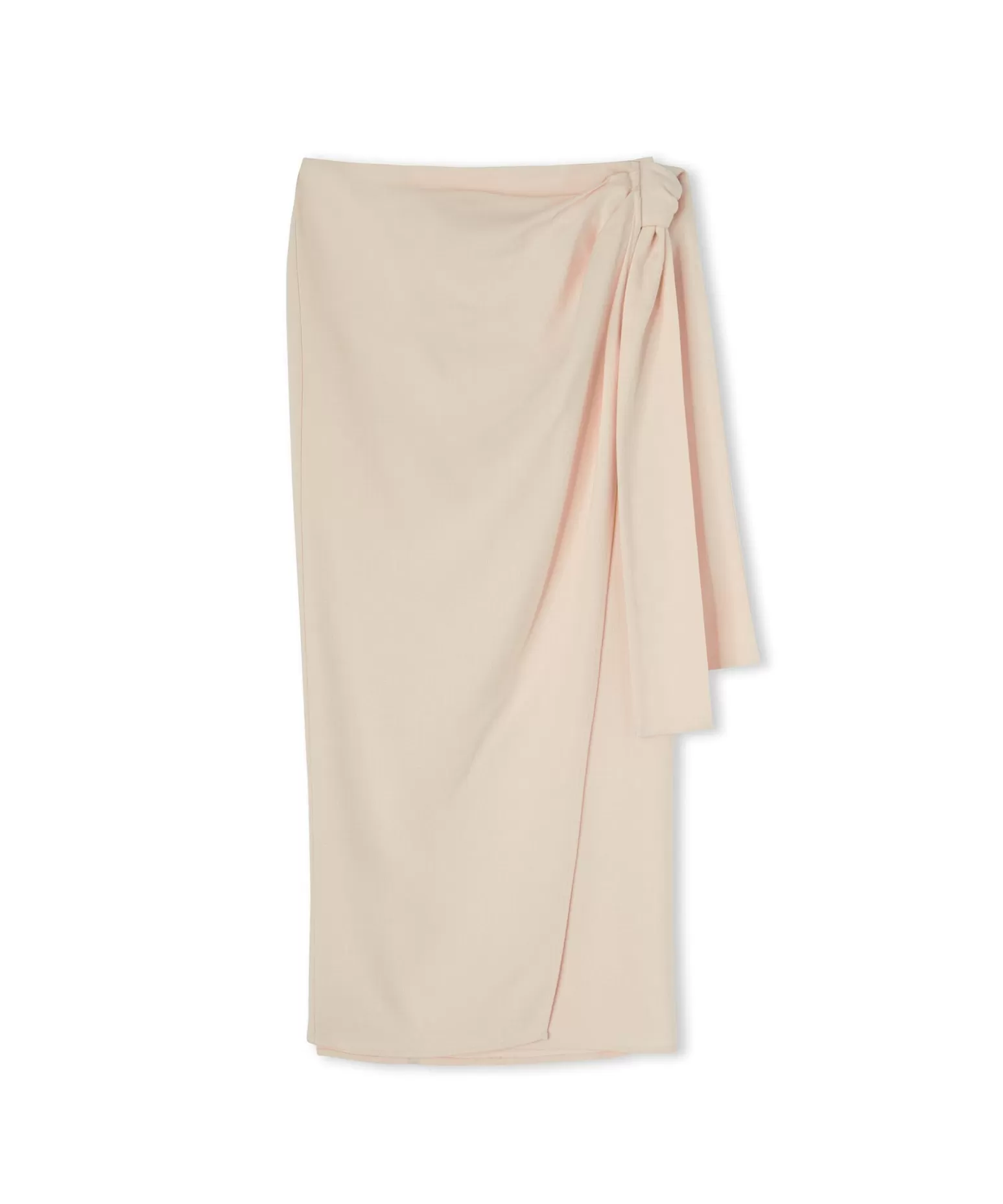 Donna MSGM Gonna Midi In Viscosa Grezza Con Design A Portafoglio