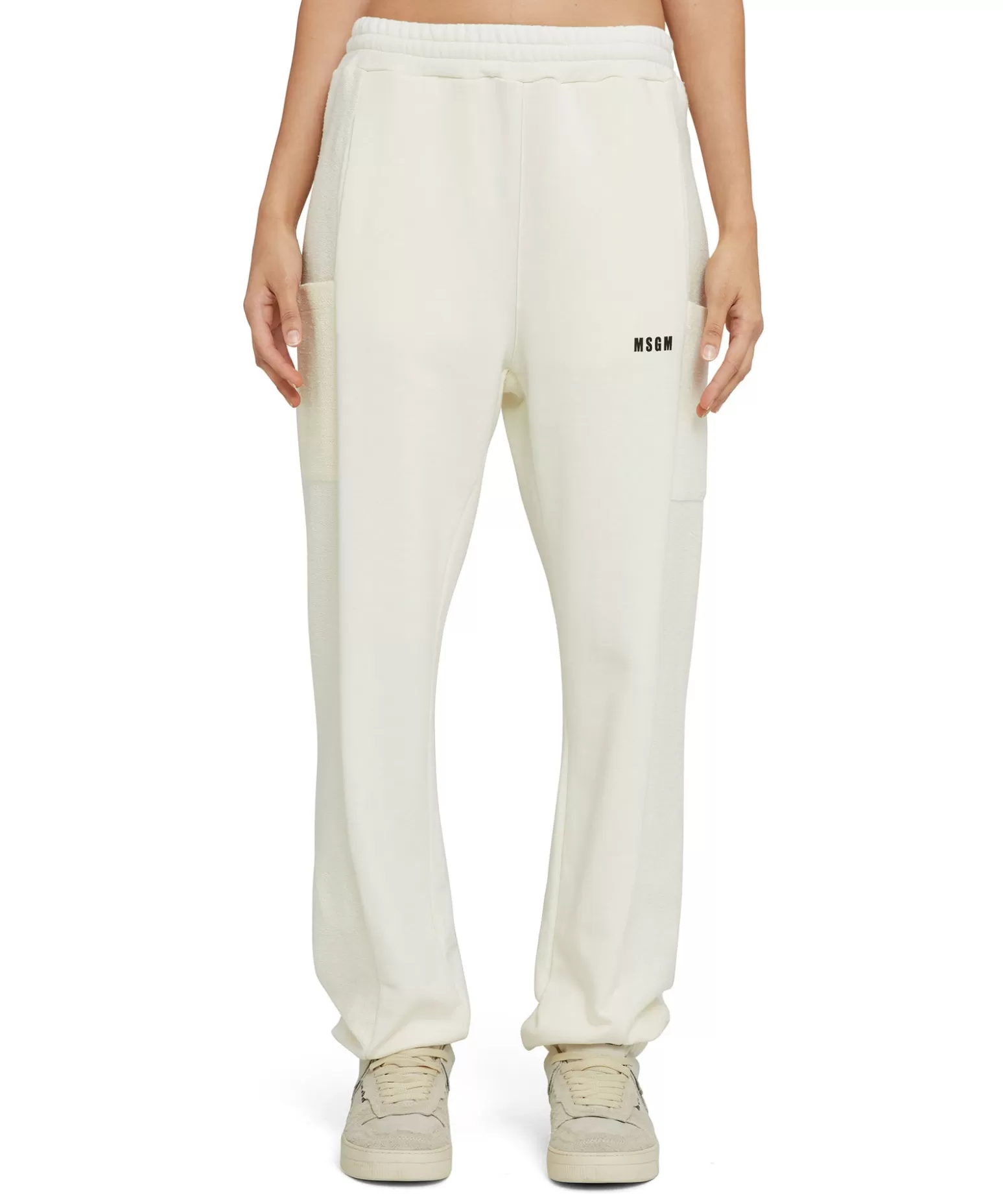 Donna MSGM Joggers In Cotone Organico Certificato Della Capsule Fantastic Green