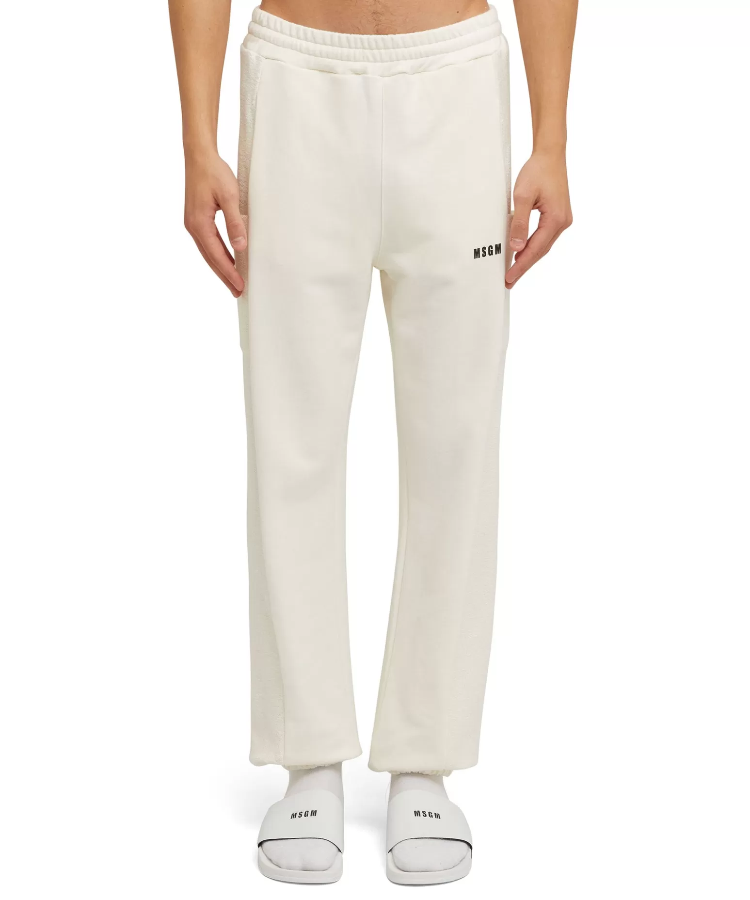 Donna MSGM Joggers In Cotone Organico Certificato Della Capsule Fantastic Green