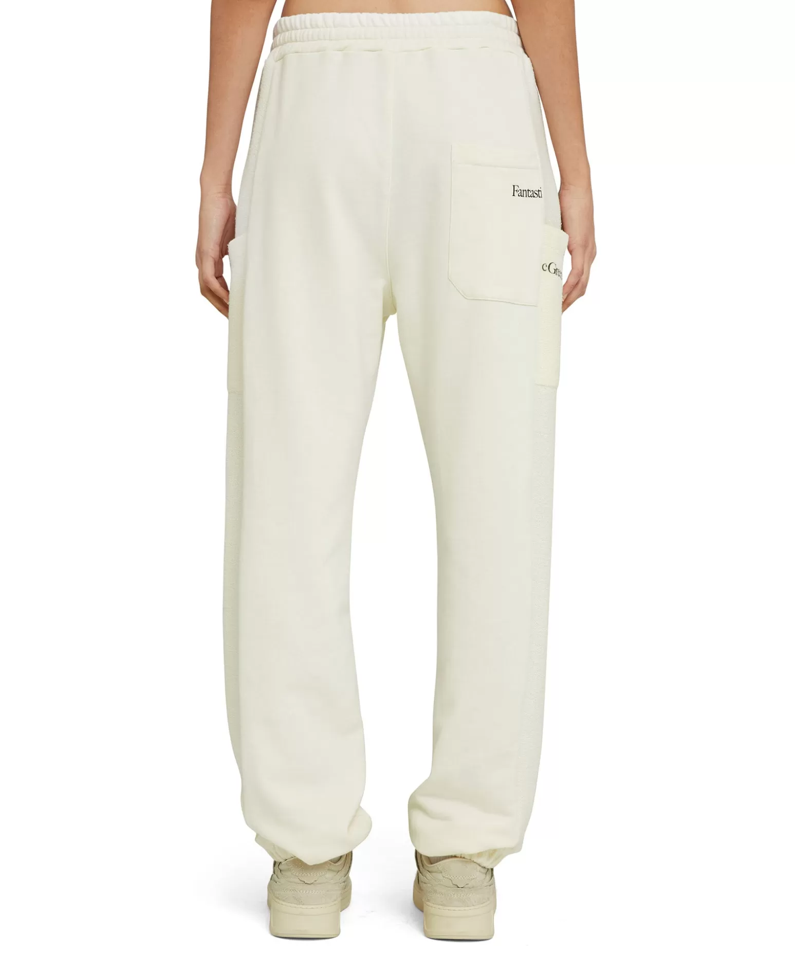 Donna MSGM Joggers In Cotone Organico Certificato Della Capsule Fantastic Green