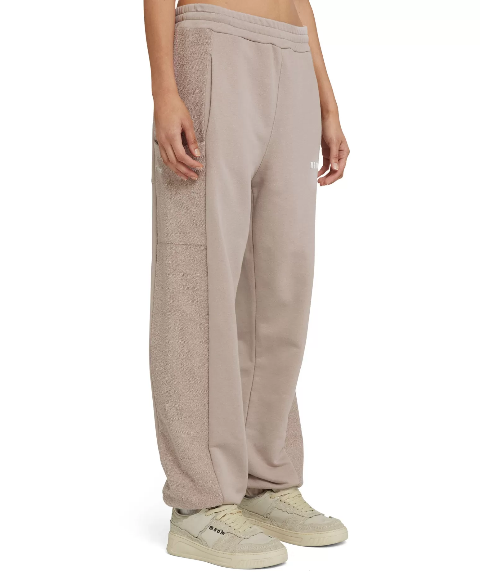 Donna MSGM Joggers In Cotone Organico Certificato Della Capsule Fantastic Green