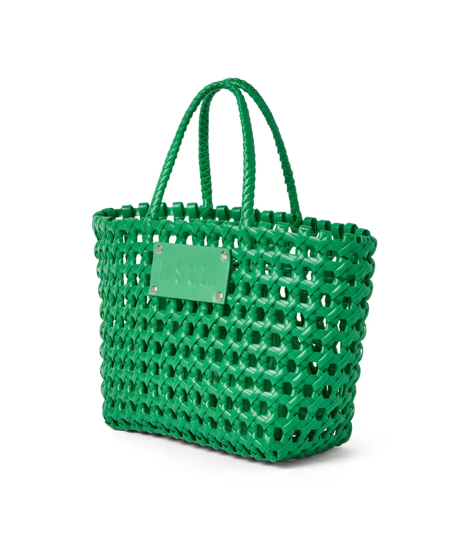 Donna MSGM Mini Basket Net Bag Con Mini Pouch Corredata In Ecopelle