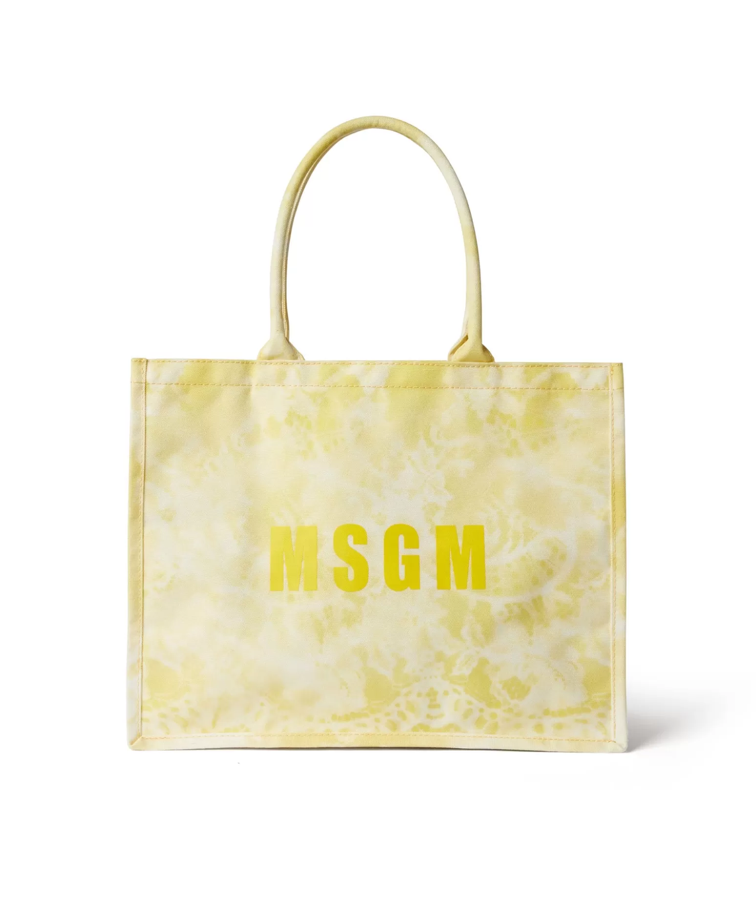 Donna MSGM Mini Country Bag Con Stampa "Trompe L'Oeil Lace"