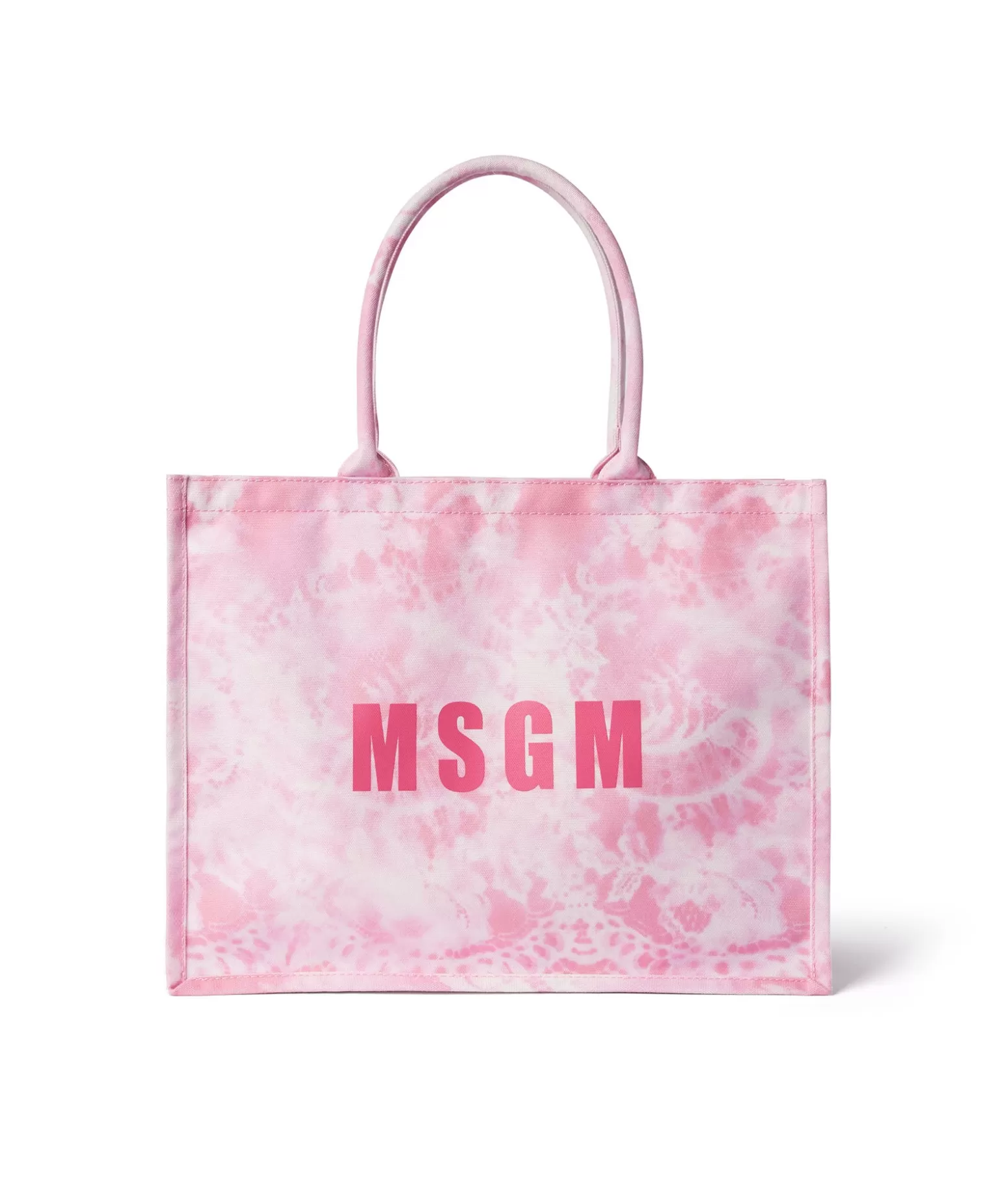 Donna MSGM Mini Country Bag Con Stampa "Trompe L'Oeil Lace"