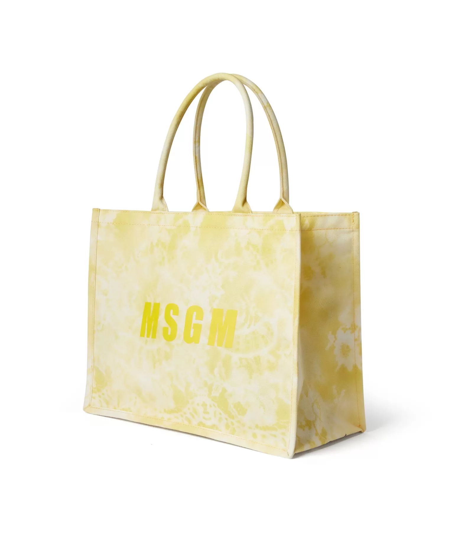 Donna MSGM Mini Country Bag Con Stampa "Trompe L'Oeil Lace"