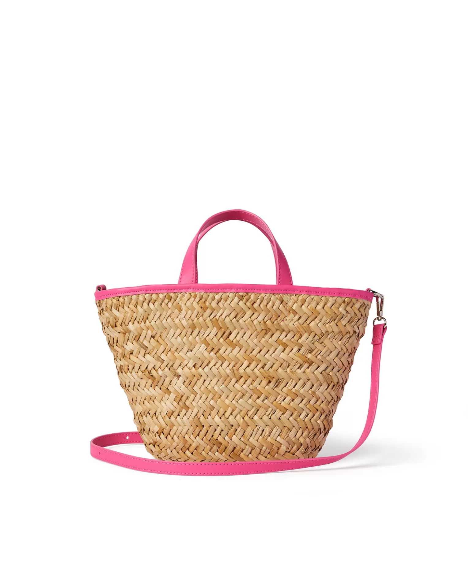 Donna MSGM Mini Tote In Paglia Corredata Da Mini Pouch