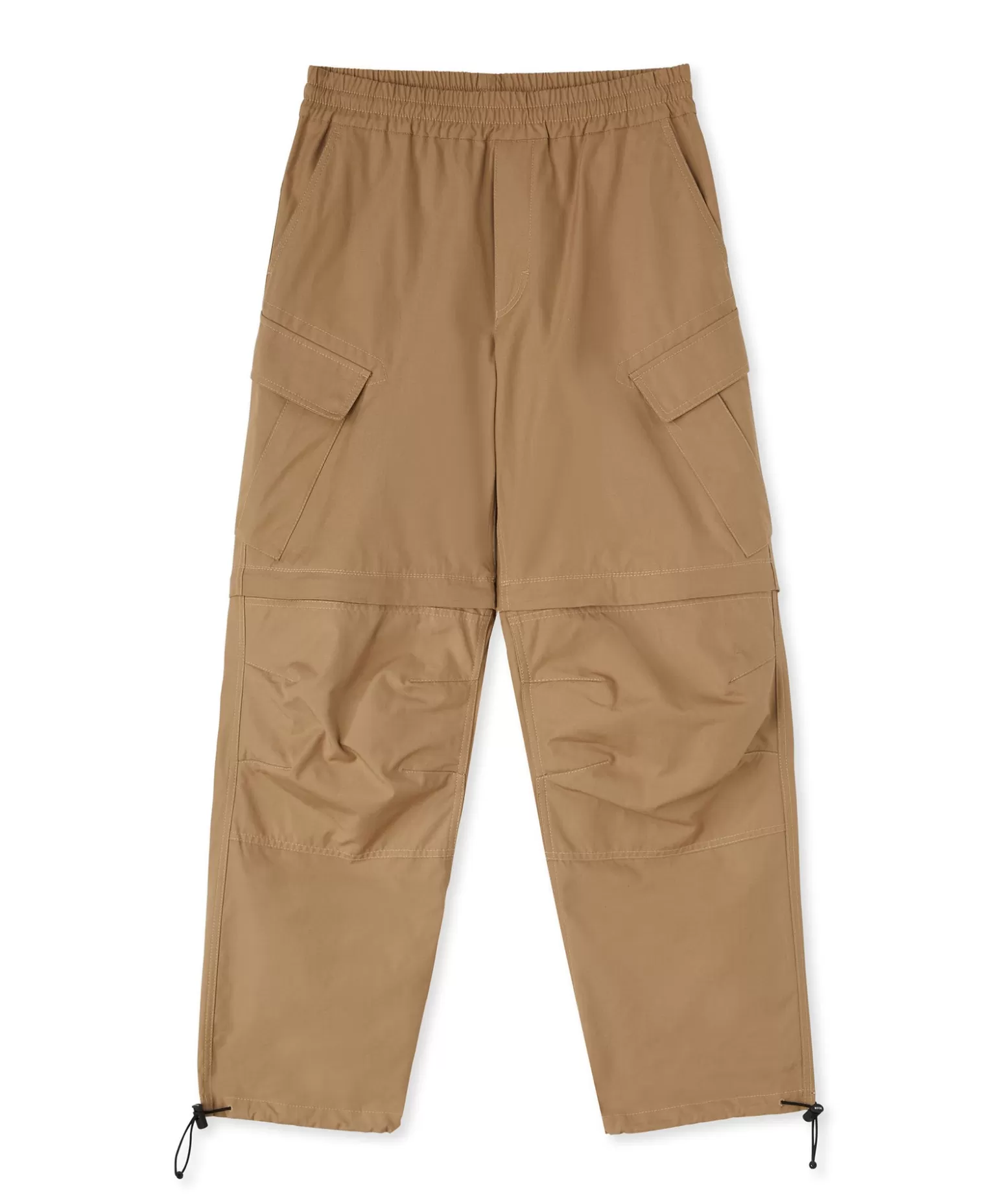 Uomo MSGM Pantalone Cargo In Cotone Tinta Unita