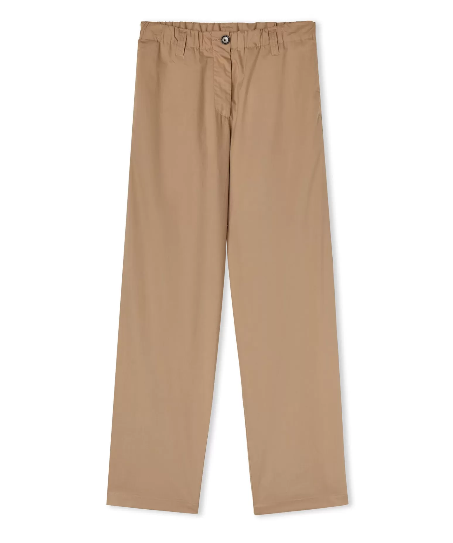 Donna MSGM Pantaloni Straight Full Length In Cotone