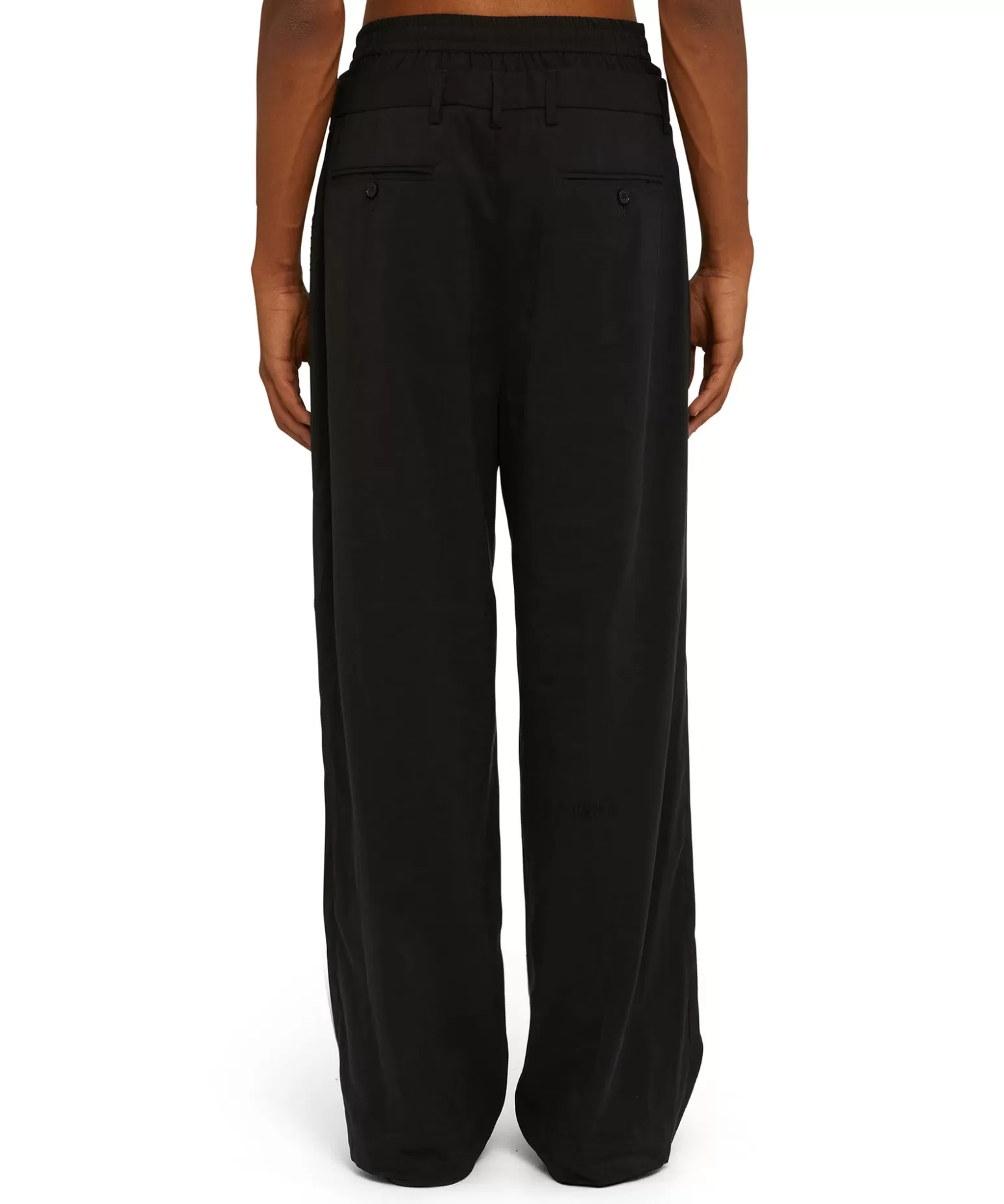Uomo MSGM Pantaloni Tailoring Con Boxer Incorporato In Fresco Lana