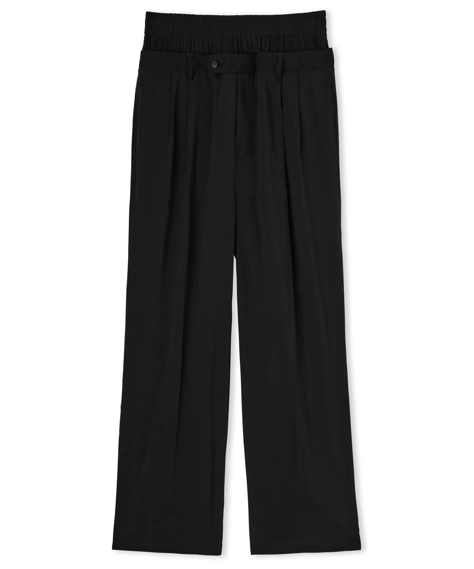 Uomo MSGM Pantaloni Tailoring Con Boxer Incorporato In Fresco Lana