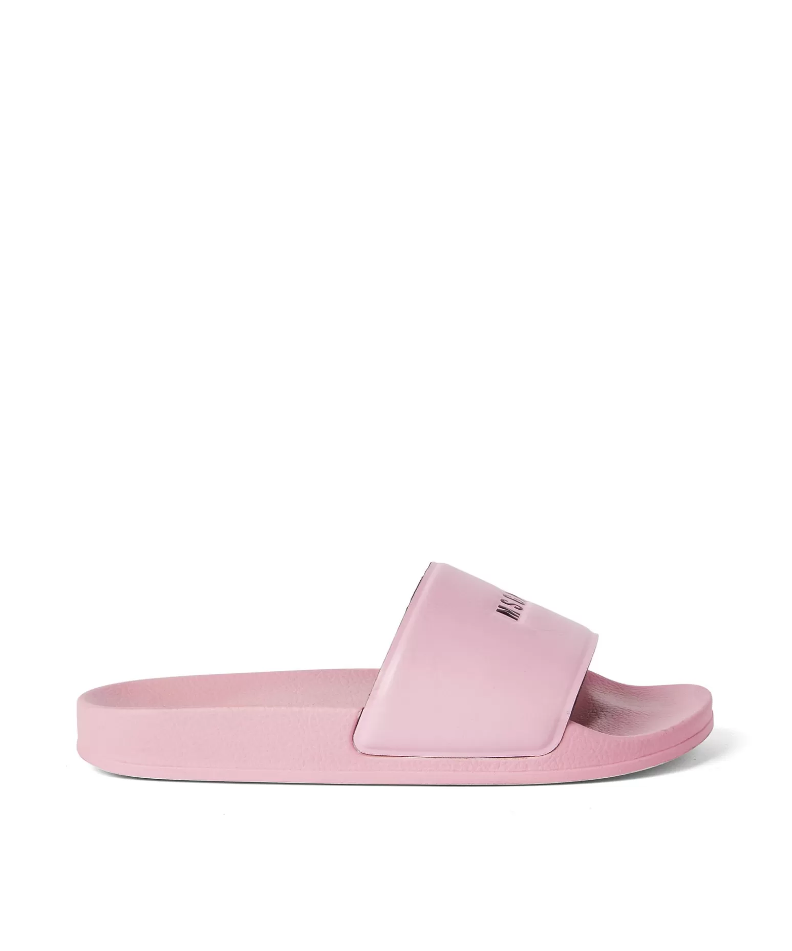 Donna MSGM Pool Slides Con Micro Logo