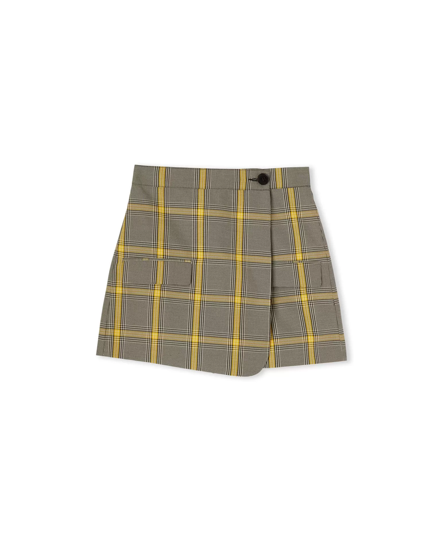 Donna MSGM Skort In Prince Of Wales Con Design A Portafoglio