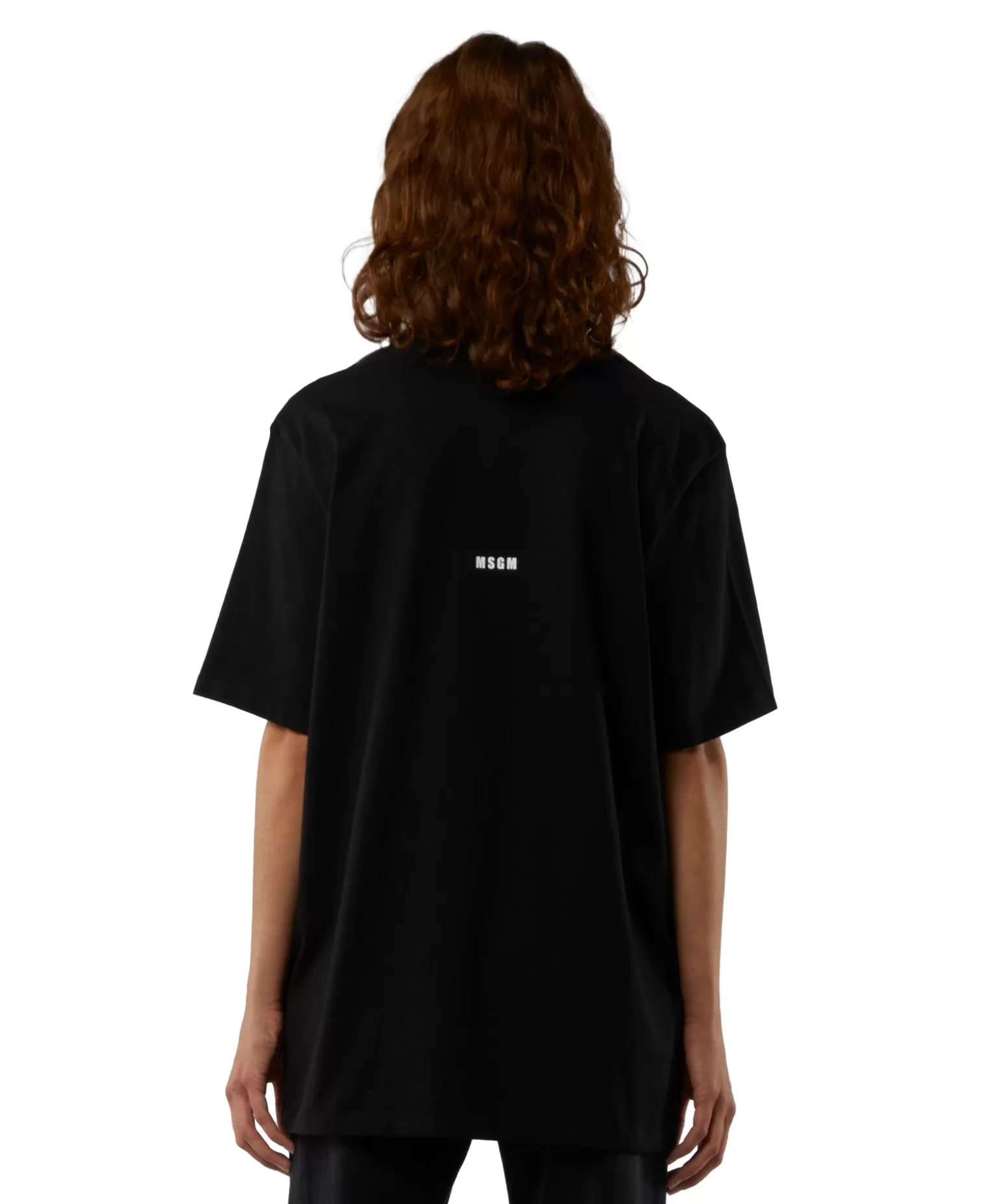 Uomo MSGM T-Shirt Girocollo Con Quote "Never Look Back It'S All Ahead"