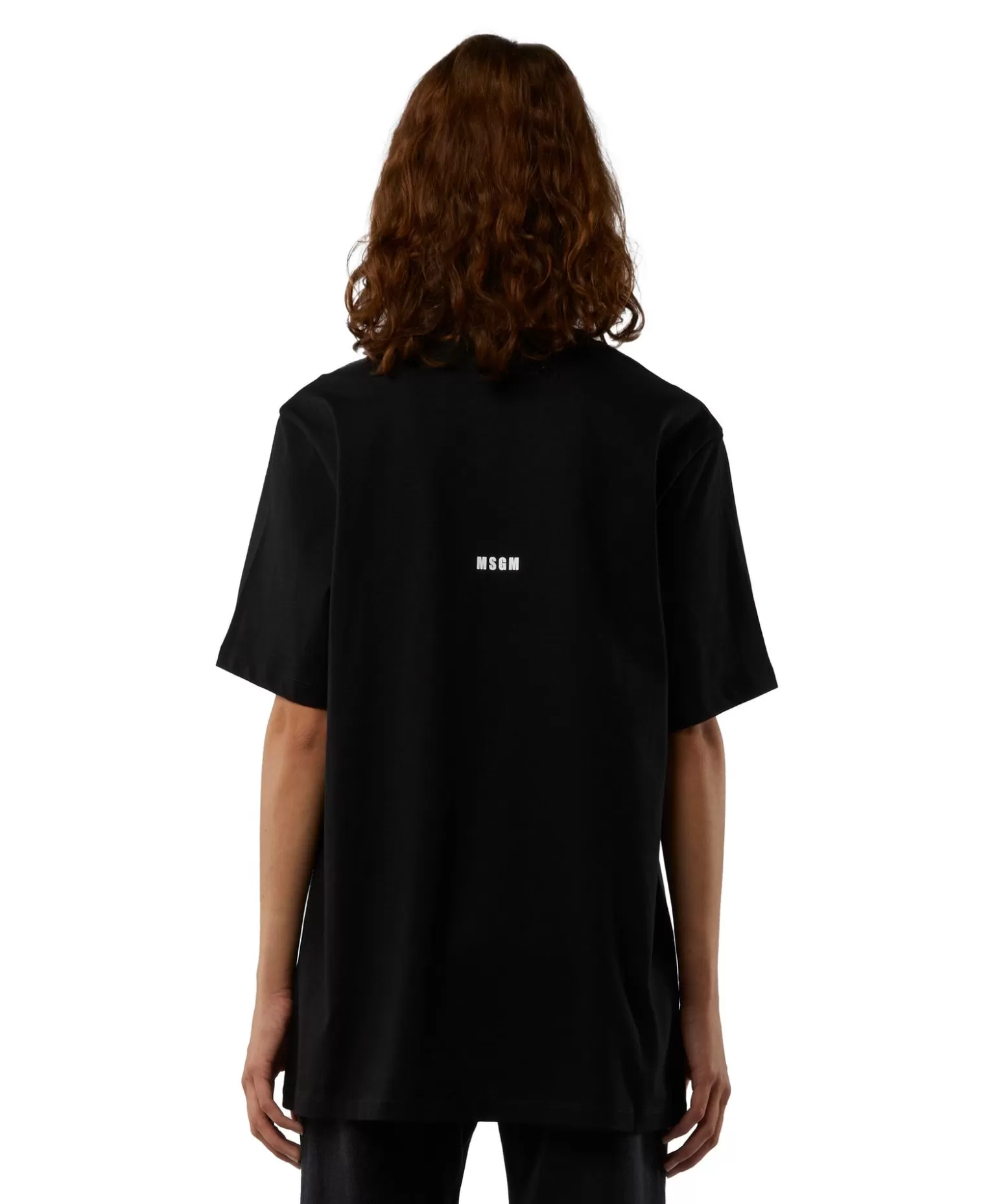 Uomo MSGM T-Shirt Girocollo Con Quote "Pensavo Fosse Amore Invece Era Milano"