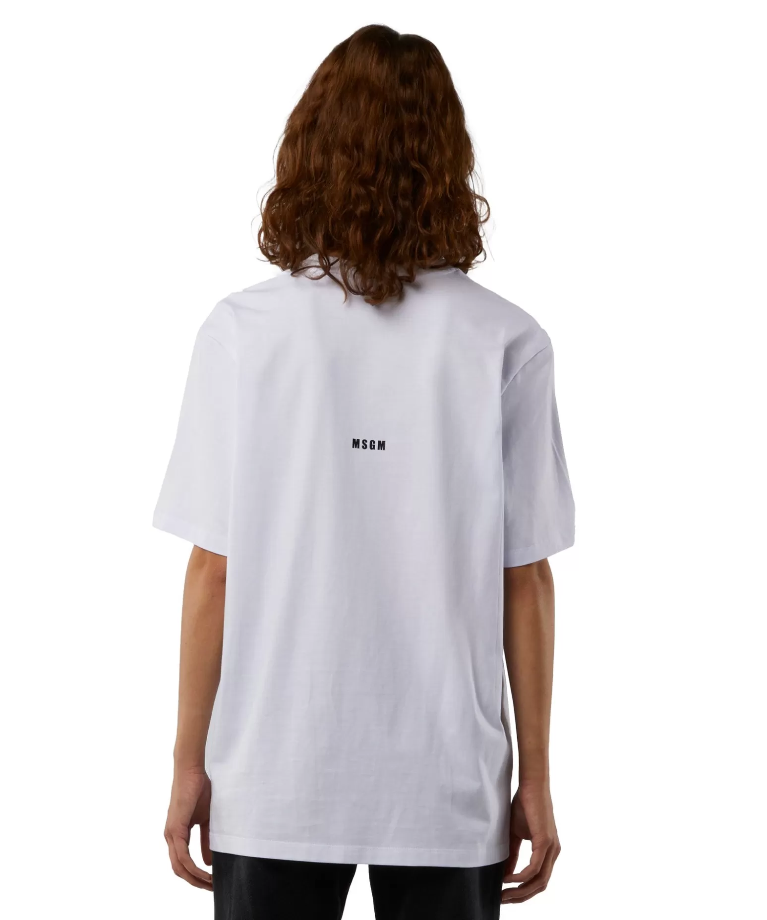 Uomo MSGM T-Shirt Girocollo Con Quote "Pensavo Fosse Amore Invece Era Milano"