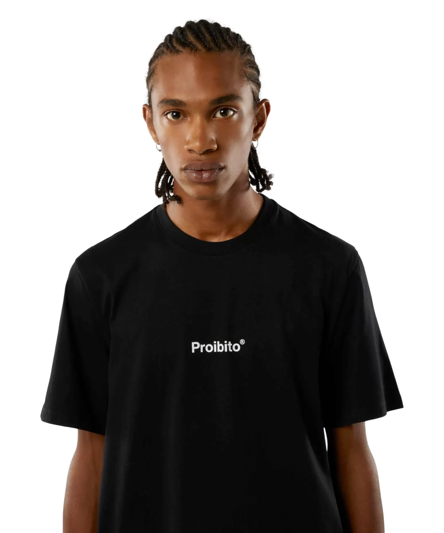 Uomo MSGM T-Shirt Girocollo Con Quote "Proibito"