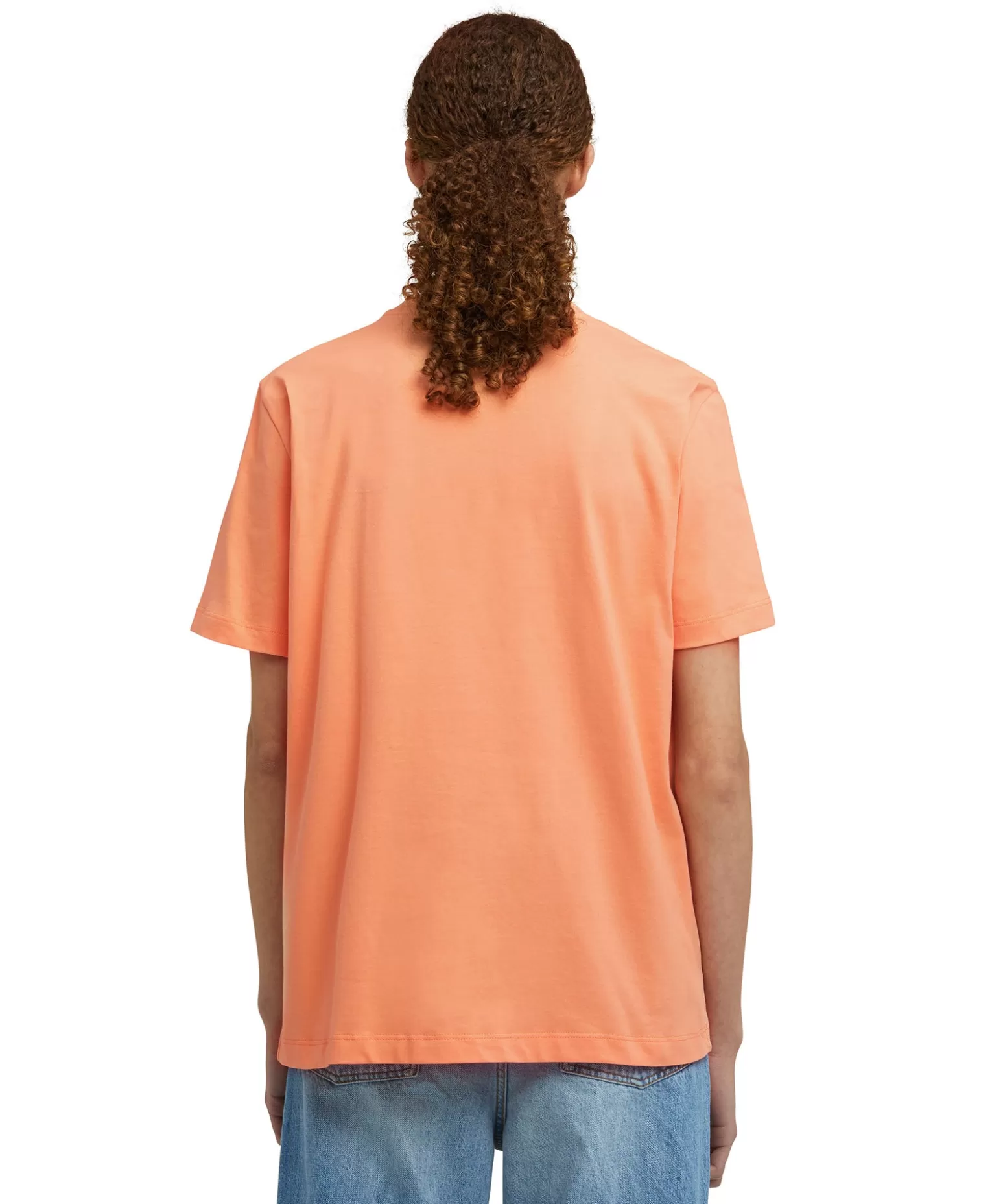 Donna MSGM T-Shirt Girocollo In Cotone Con Logo Multicolor Corsivo Ricamato