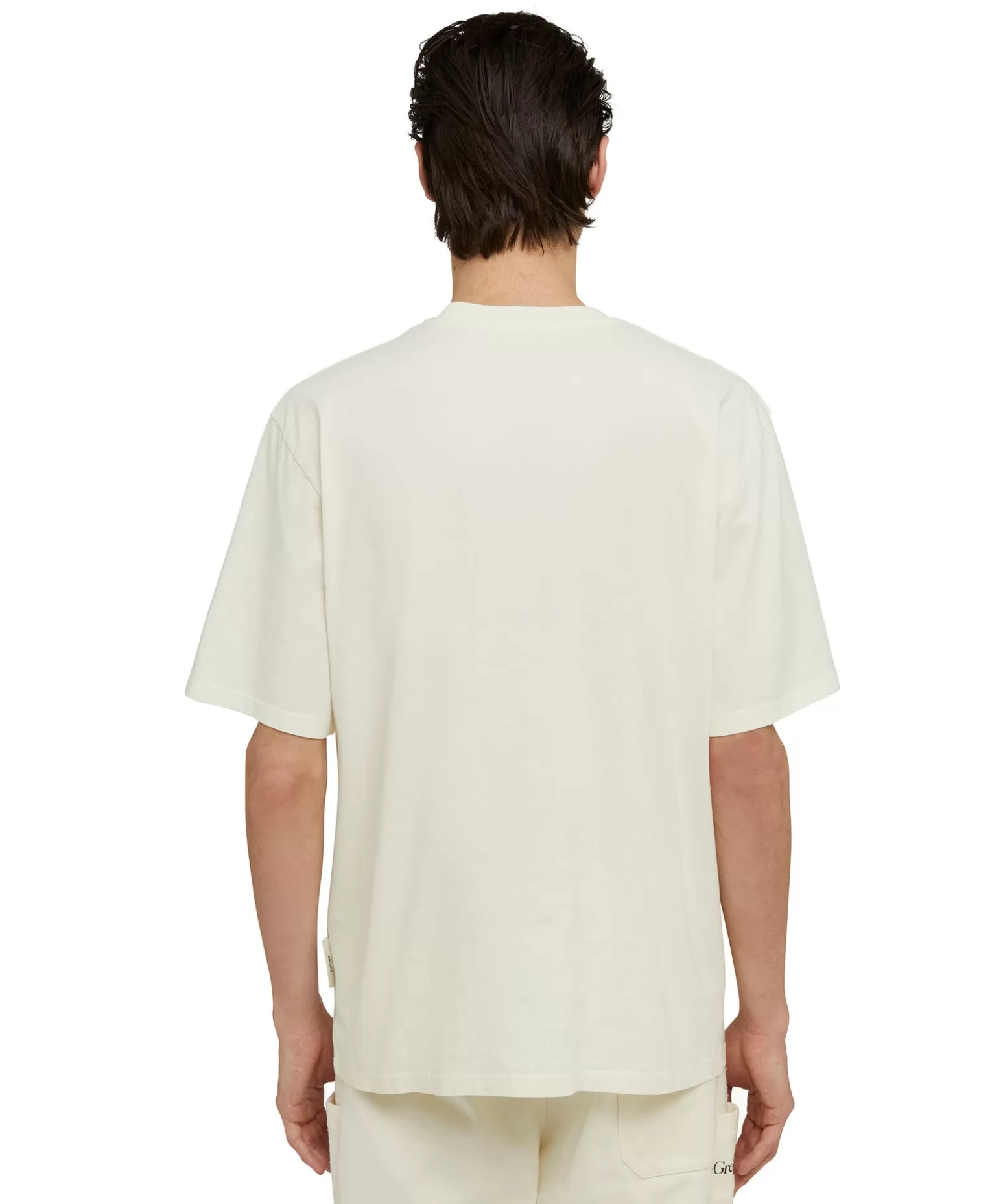 Uomo MSGM T-Shirt Girocollo In Cotone Organico Della Capsule Fantastic Green