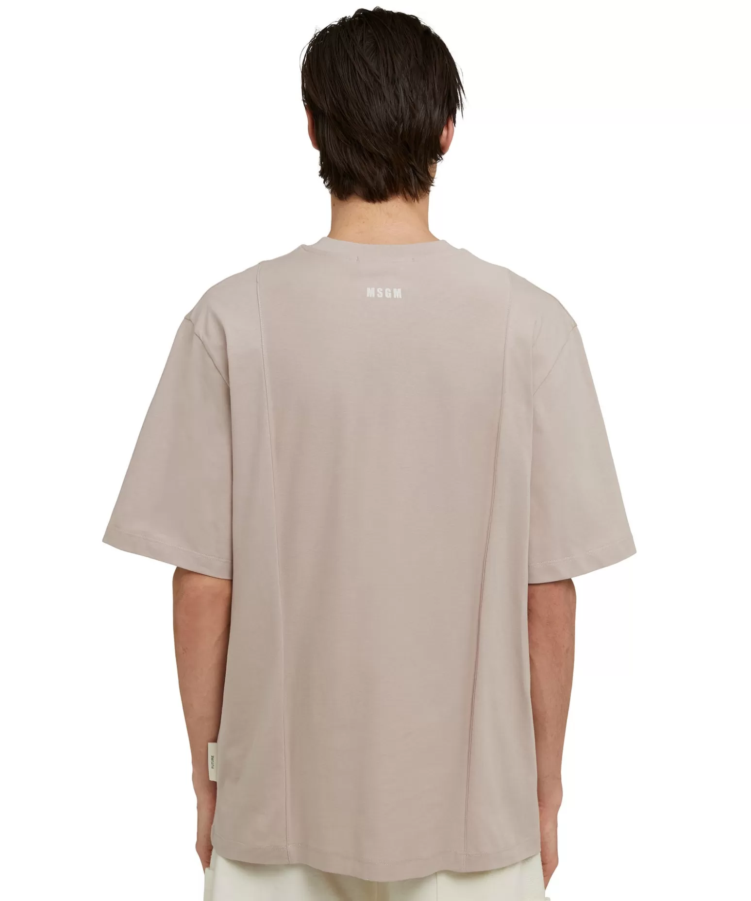 Uomo MSGM T-Shirt Girocollo In Cotone Organico Della Capsule Fantastic Green