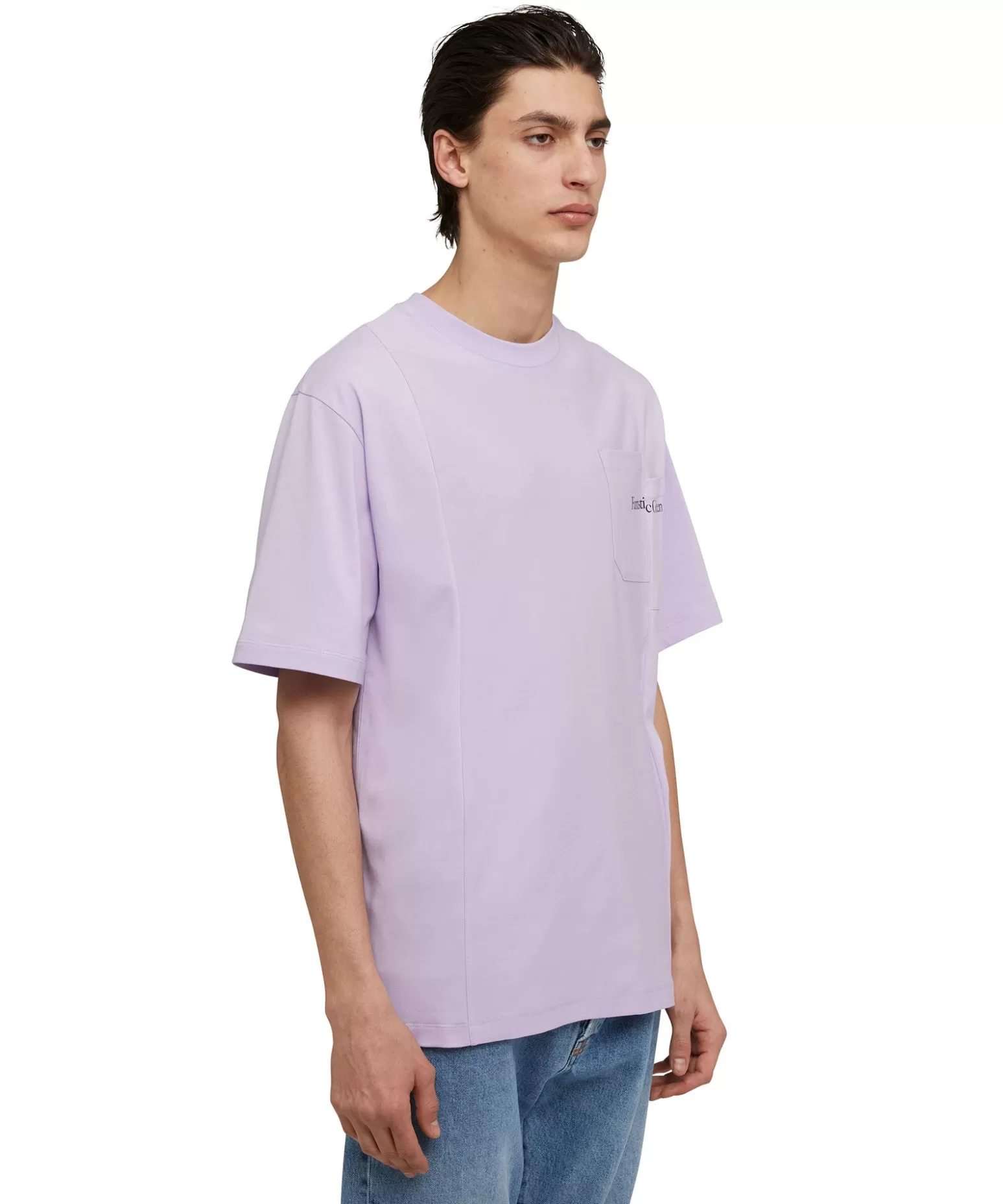Uomo MSGM T-Shirt Girocollo In Cotone Organico Della Capsule Fantastic Green