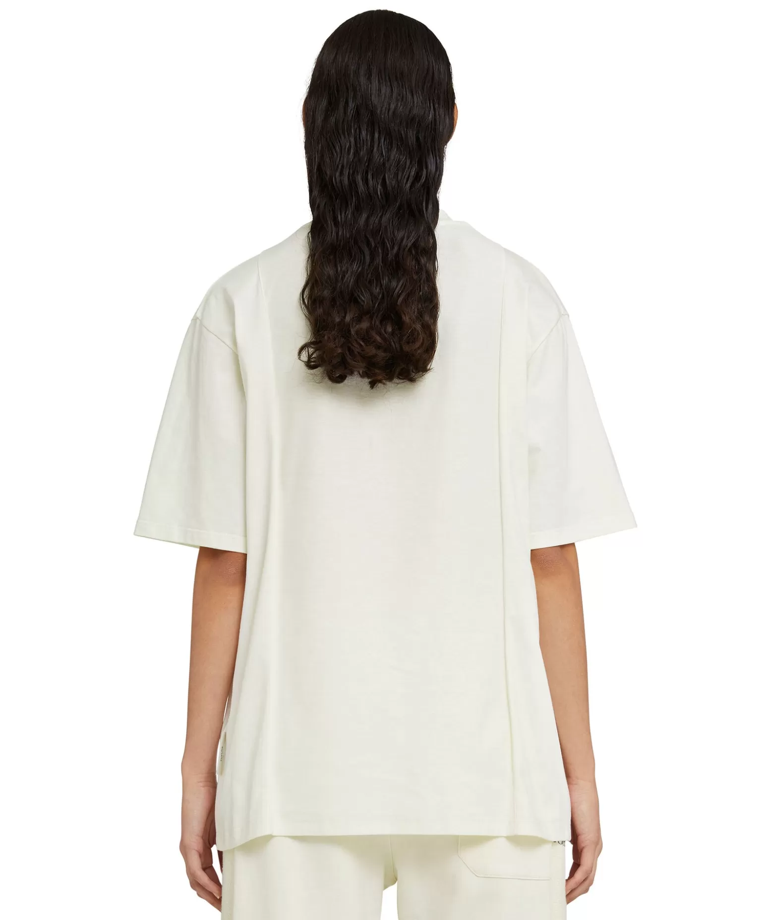 Uomo MSGM T-Shirt Girocollo In Cotone Organico Della Capsule Fantastic Green