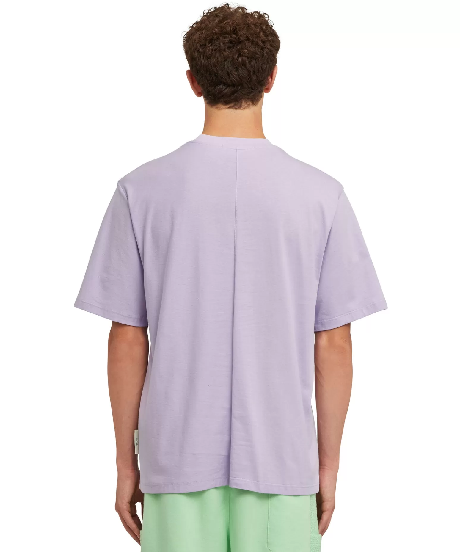 Uomo MSGM T-Shirt Girocollo In Cotone Organico Della Capsule Fantastic Green
