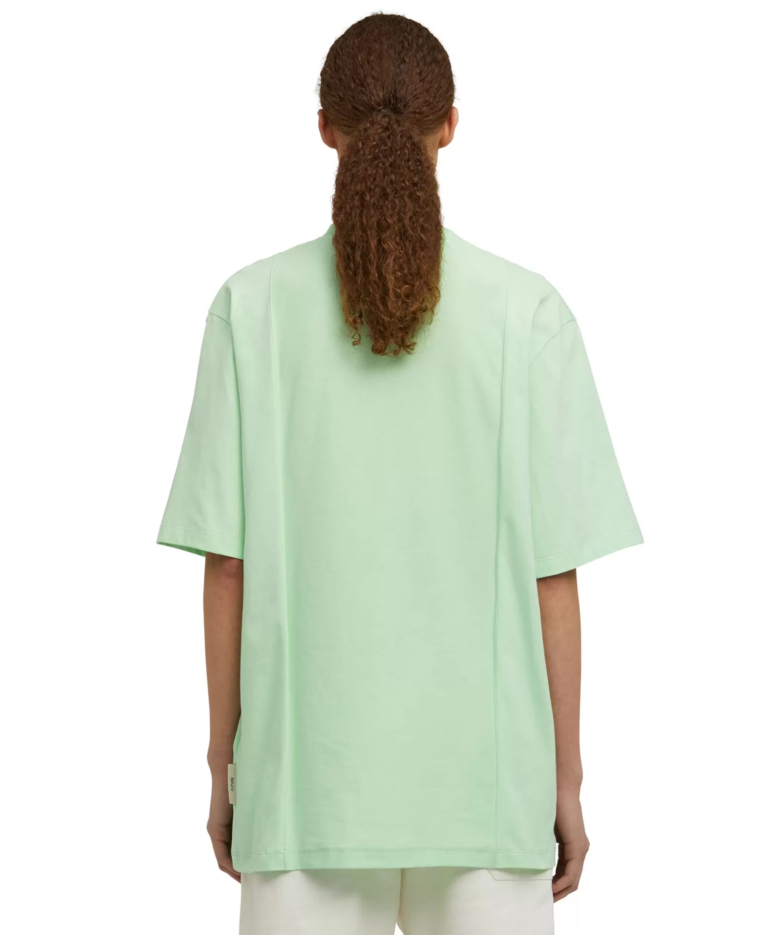 Uomo MSGM T-Shirt Girocollo In Cotone Organico Della Capsule Fantastic Green